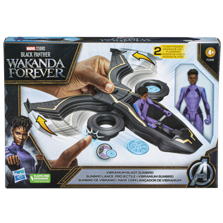 Marvel Studios' Black Panther Wakanda Forever Vibranium Blast Sunbird with 6-Inch Shuri Action Figure