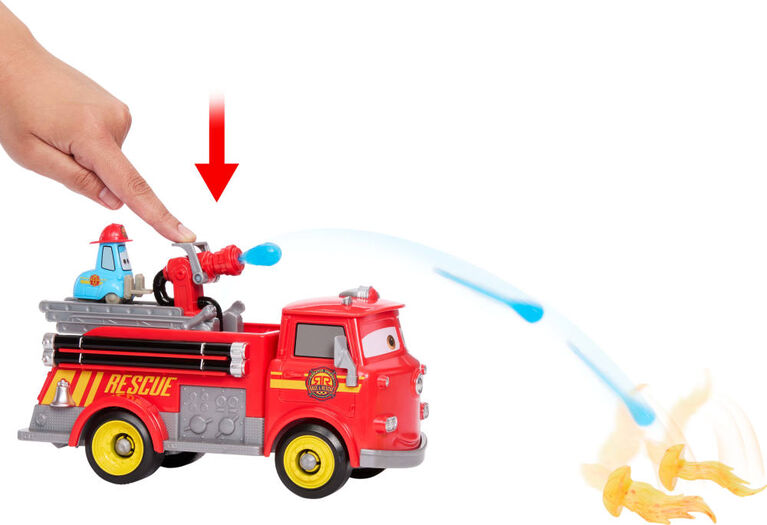 Disney and Pixar Cars Radiator Springs Race & Rescue Fire Fighting Red & Guido & Accessories