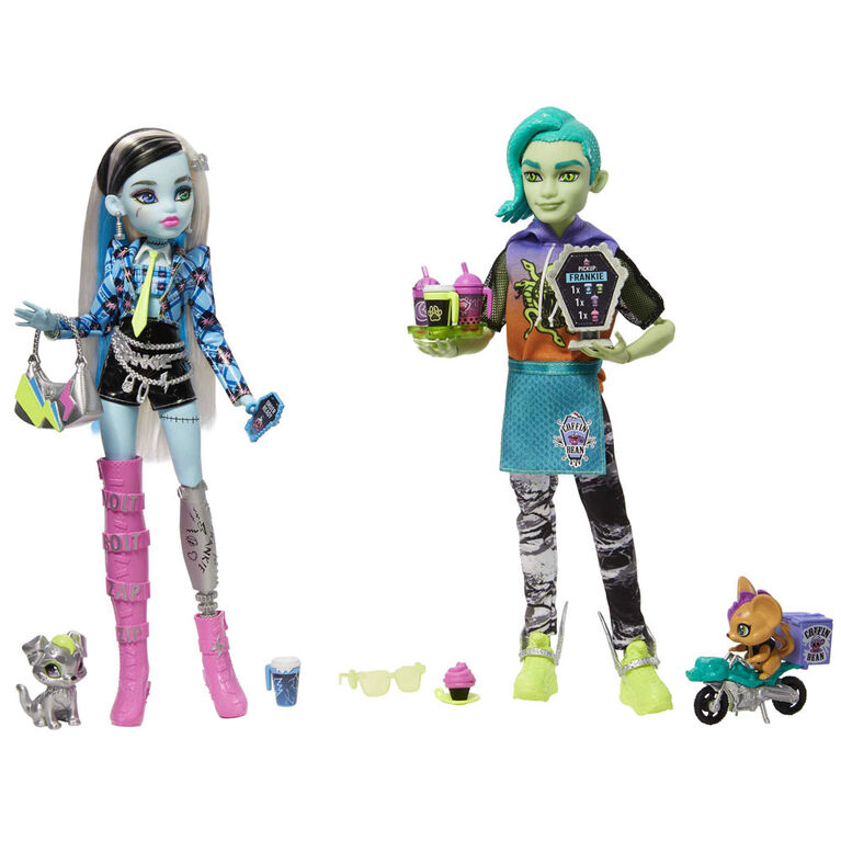 Monster High Deuce + Frankie Coffee Break Dolls