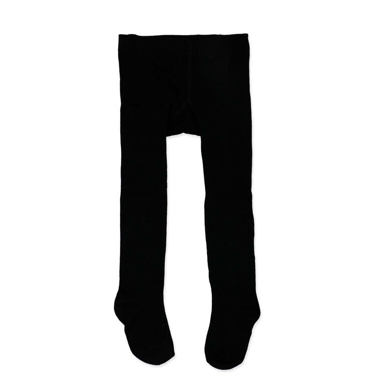 Baby Mode Signature 2 Pack Tights: Black & White 2-4T