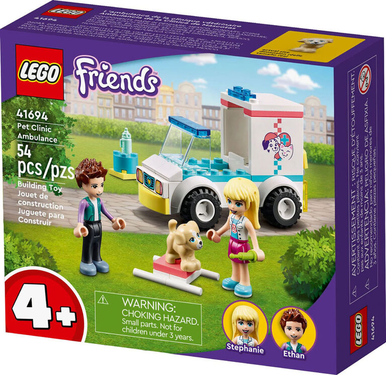 LEGO Friends Pet Clinic Ambulance 41694 Building Kit (54 Pieces)