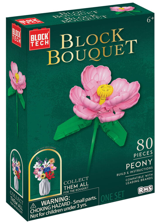 Peony Block Bouquet