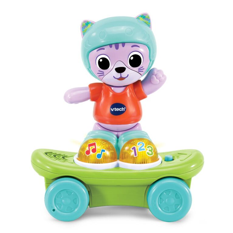 VTech Pull Back Skater Cat - French Edition