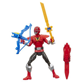 Power Rangers Beast Morphers - Figurine jouet de 15 cm Ranger rouge Beast-X de la s&eacute;rie t&eacute;l&eacute; Power Rangers