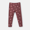 legging en coton biologique taille haute, 2-3a - rose