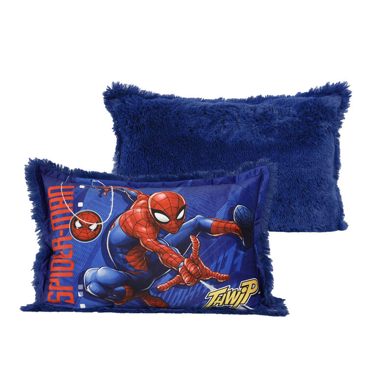 Oreiller géant en fourrure funky pour enfants Marvel Spider-Man, 20 po x 30 po