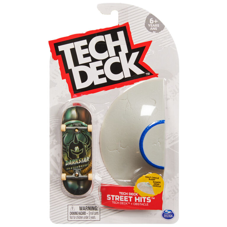 Tech Deck, Street Hits, Fingerboard Darkstar Skateboards avec rampe demi-cercle