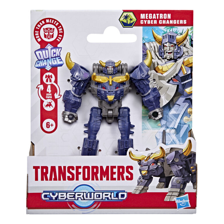 Transformers CYBERWORLD Cyber Changers Megatron Action Figure