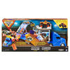 Monster Jam, Official 2-in-1 Transforming Hauler Playset with Exclusive 1:64 Scale El Toro Loco Die-Cast Monster Truck