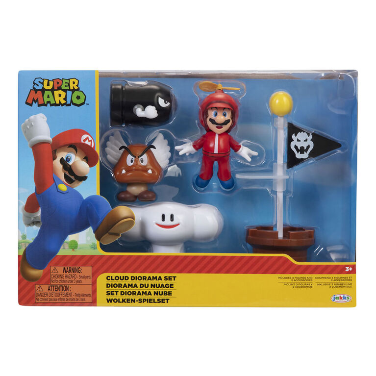 Nintendo Super Mario 2,5 pouces - Ensemble Diorama Nuage