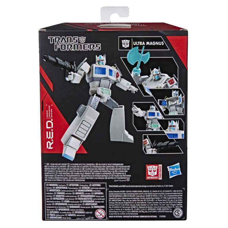 Transformers R.E.D. [Robot Enhanced Design], figurine non convertible G1 Ultra Magnus de 15 cm, dès 8 ans