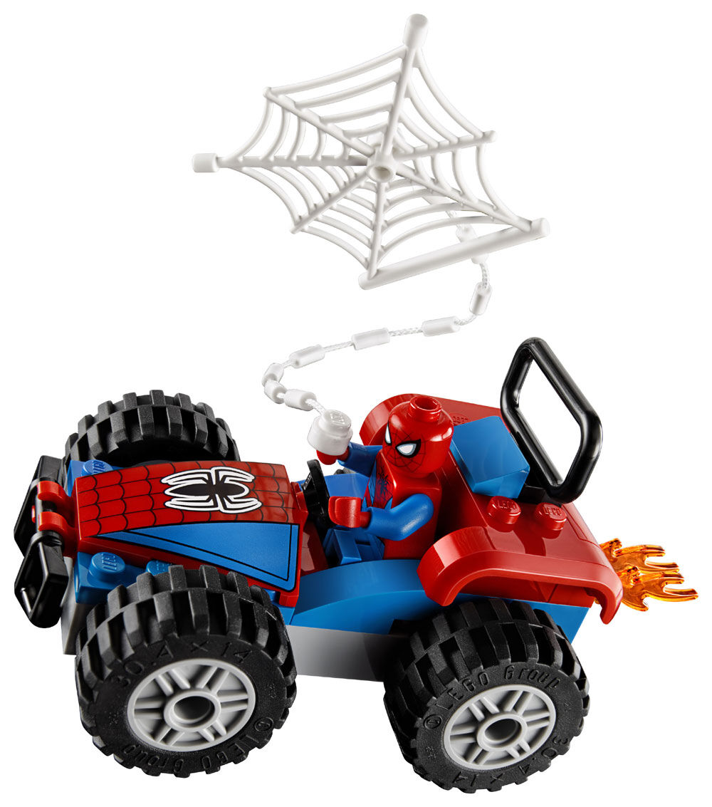lego spiderman car chase