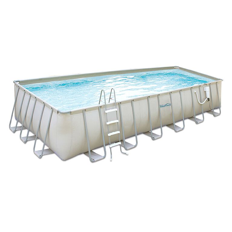 12 Ft X 24 Rectangular 52 In Deep Metal Frame Swimming Pool Package Toys R Us Canada Deep Metal Frame Swimming Pool Package, Metal Above Ground Pools Canada