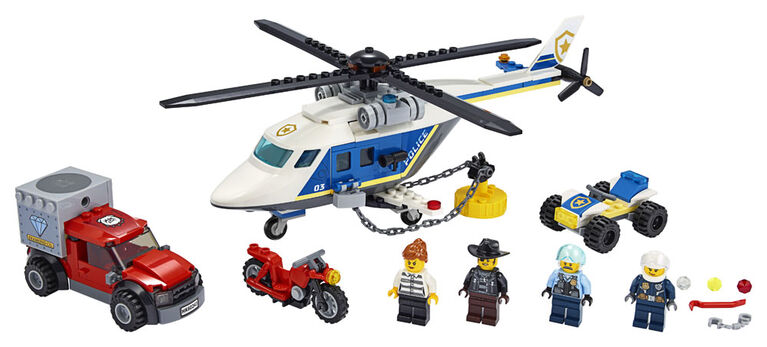 LEGO City Police L'arrestation en hélicoptère 60243 (212 pièces)