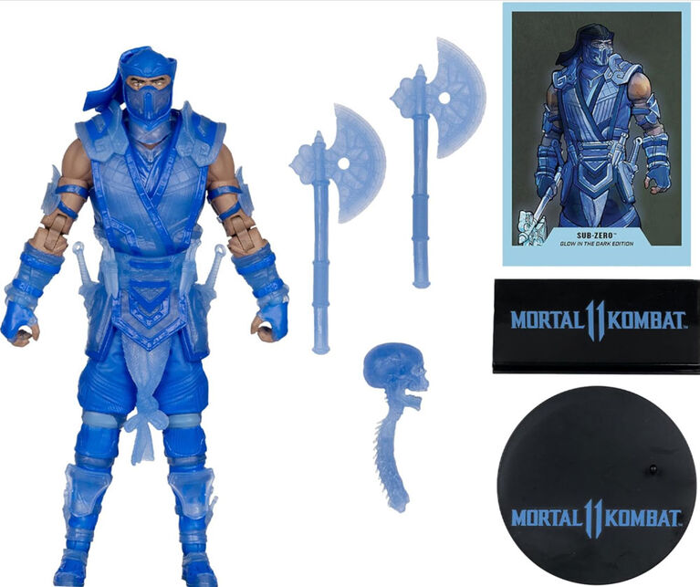 McFarlane Toys Mortal Kombat 11 Gold Label Collection Sub Zero Action Figure (Glow in the Dark)