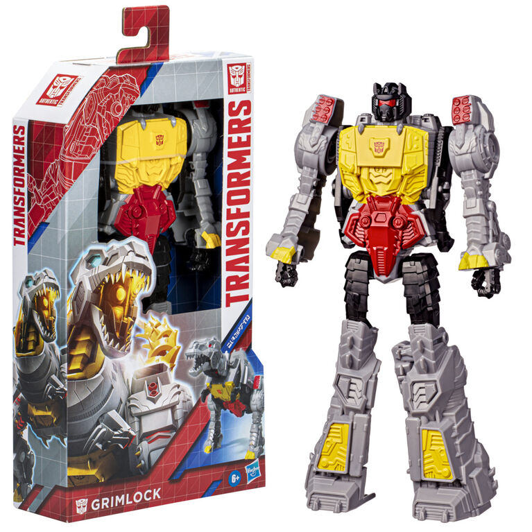 Transformers Toys Authentics Titan Changers Grimlock Action Figure - For Kids Ages 6 and Up, 11-inch