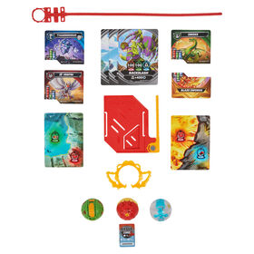 Bakugan Starter 3-Pack, Special Attack Bruiser, Octogan, Nillious, Customizable Spinning Action Figures and Trading Cards