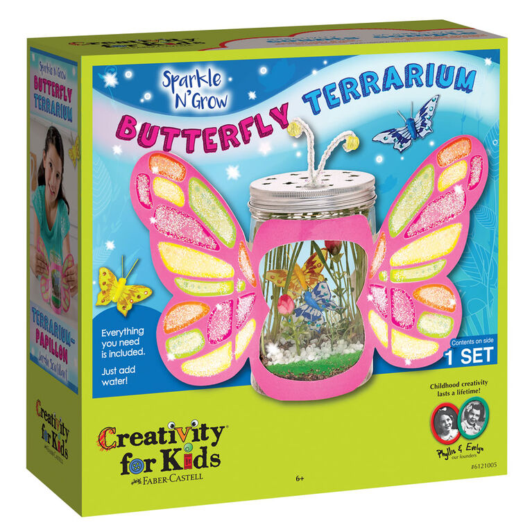 Sparkle N'Grow Butterfly Terrarium - English Edition