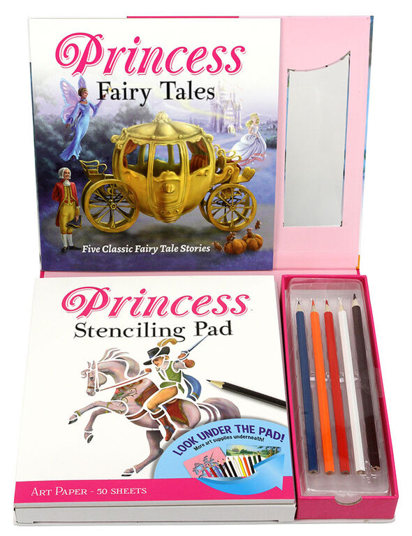 SpiceBox Trousses d'art pour enfants, Imagine, pochoirs décoratifs histoires de princesses, Tranche d'âge - Édition anglaise