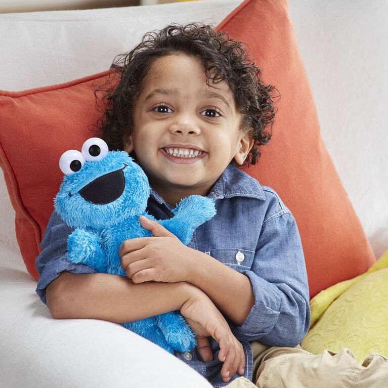 Sesame Street Little Laughs Tickle Me Cookie Monster, jouet en peluche de  25 cm qui parle et rit, pour jeunes enfants, dès 12 mois 