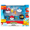 Pokémon - Clip N' Go Poke Ball Belt Set - Great Ball, Poke Ball, Luxury Ball, 2"Charmander#1, 2"Pikachu #1, & Blue Belt