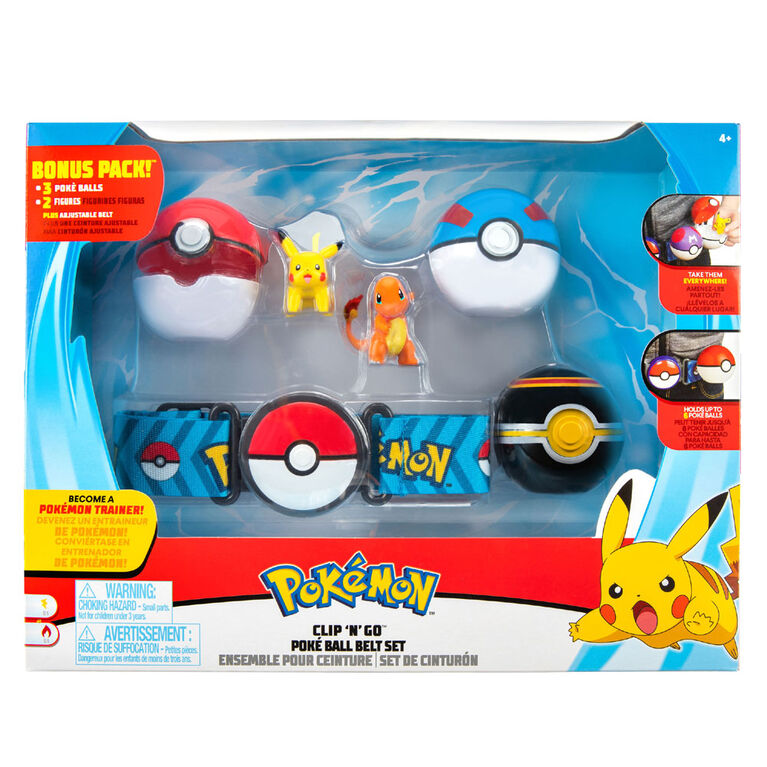 Pokémon - Ensemble de ceinture Clip 'N Go pour ballon Poké - Super Ball  (Great Ball), Poké Ball