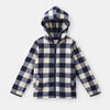 microfleece hooded zip-up jacket , size 3-4y - Blue