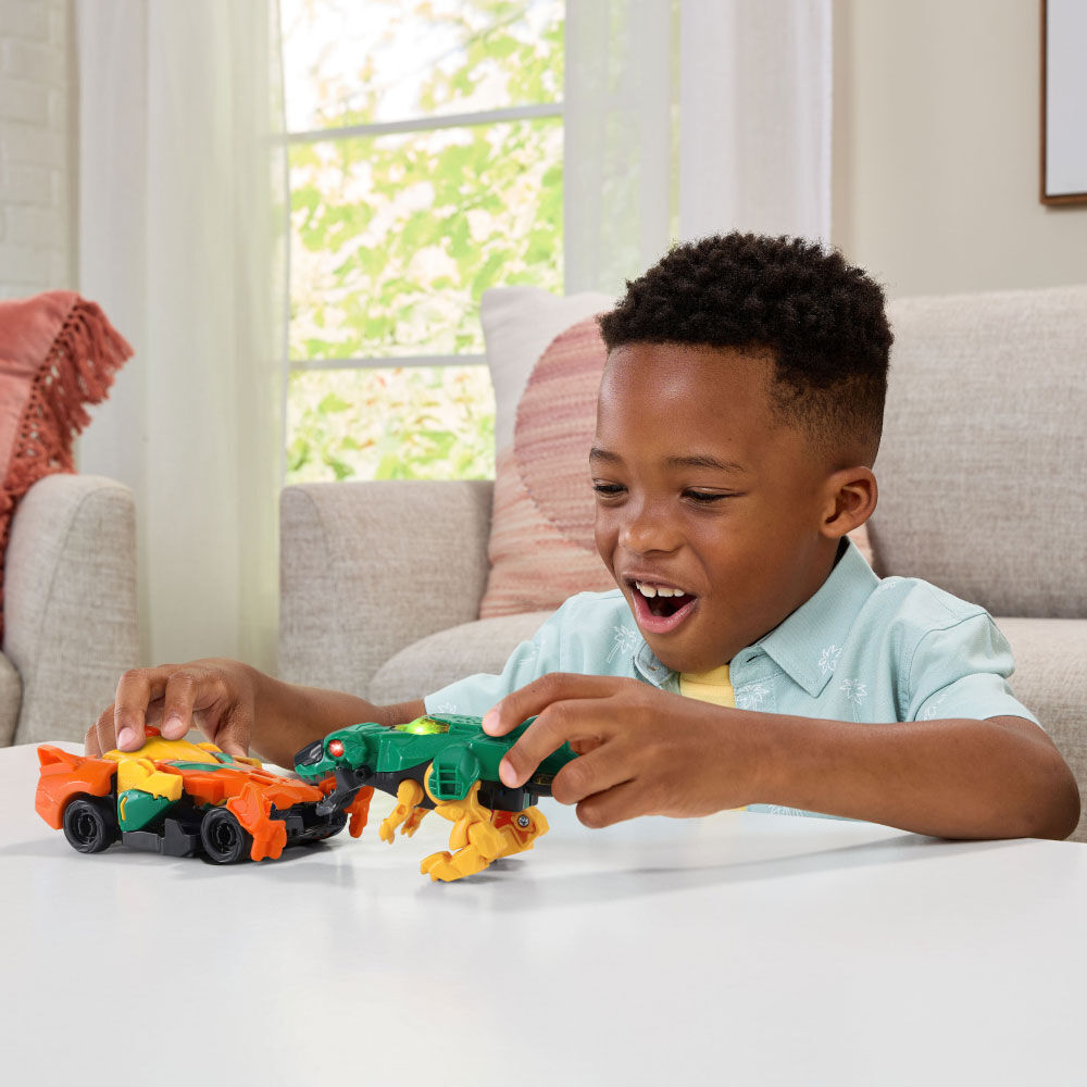 VTech Switch & Go Boost Flex le T-Rex + Voiture Racer - Édition anglaise