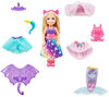 Barbie Dreamtopia Chelsea Doll Dress-Up Set with 12 Fashion Pieces