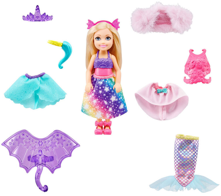 Barbie - Dreamtopia - Poupée Chelsea à costumer avec 12 éléments mode