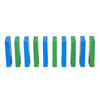 H5 Domino Creations, 60-Piece Neon Blue/Green Set by Domino Artist YouTuber Lily Hevesh