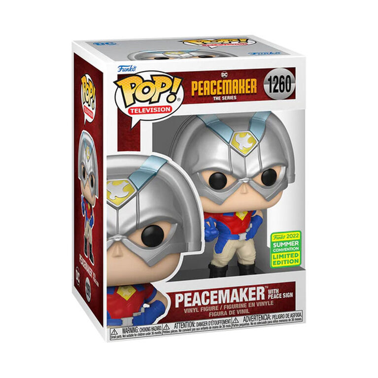POP TV:Peacemaker With Peace Sign - Peacemaker