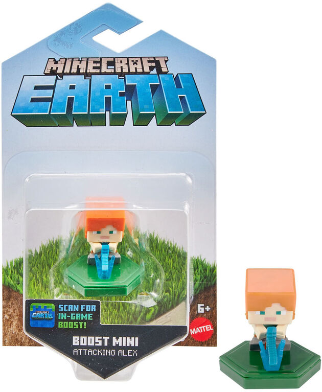Minecraft - Earth - Figurine Boost - Alex à L'attaque