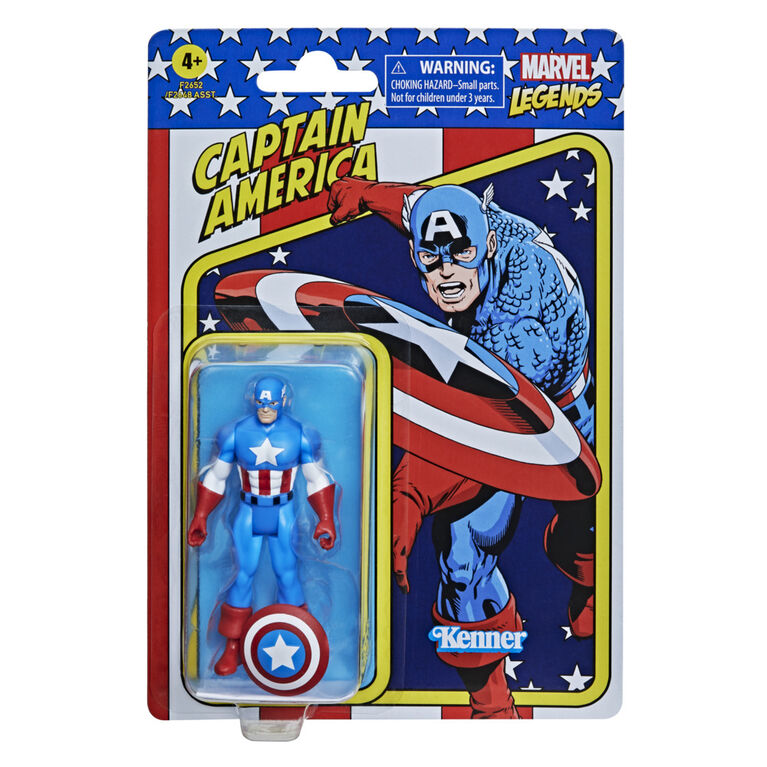 Hasbro Marvel Legends Series, figurine de collection retro Captain America