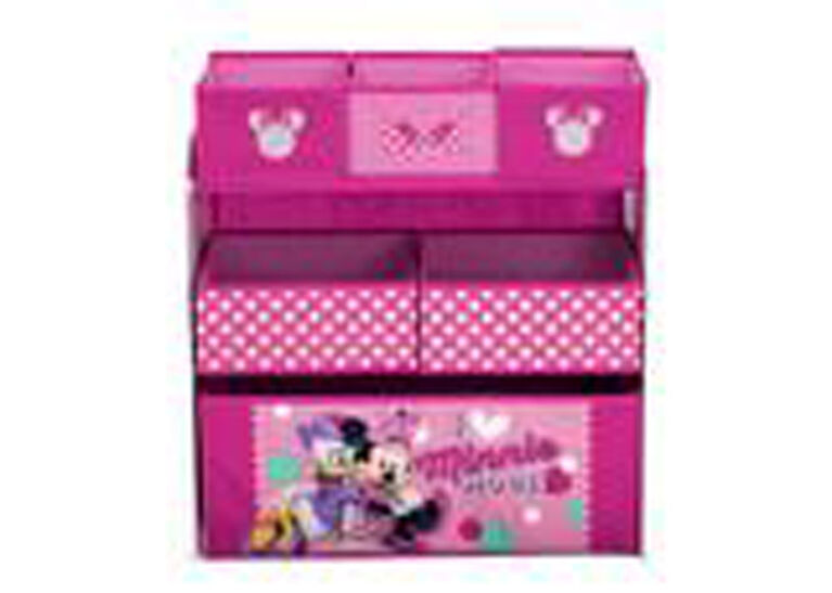 Disney Minnie Mouse 6-Bin Toy Organizer