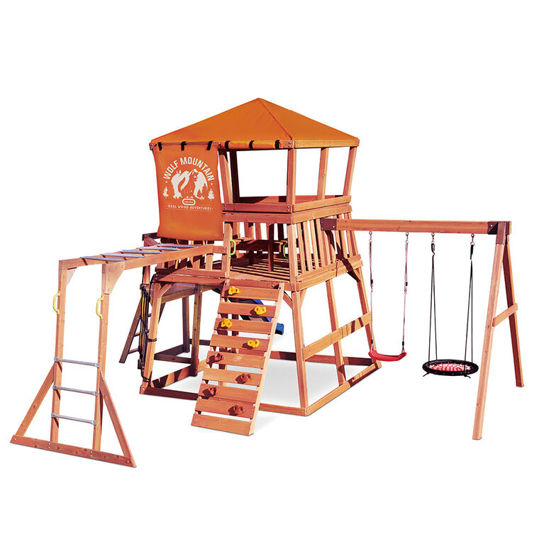 Real Wood Adventures Wolf Mountain Outdoor Playset Little Tikes - R Exclusive