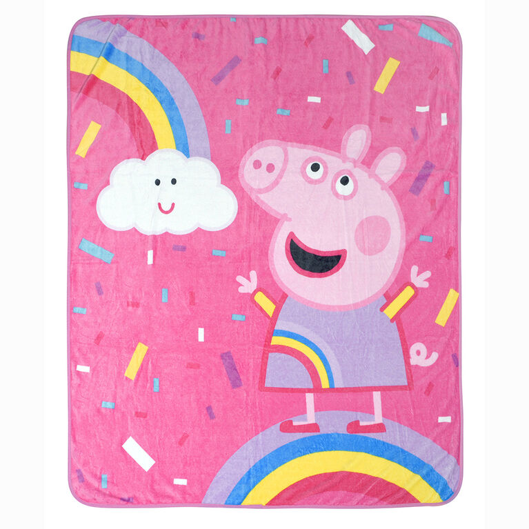Peppa Pig Fleece Throw Blanket, 50 x 60 inches