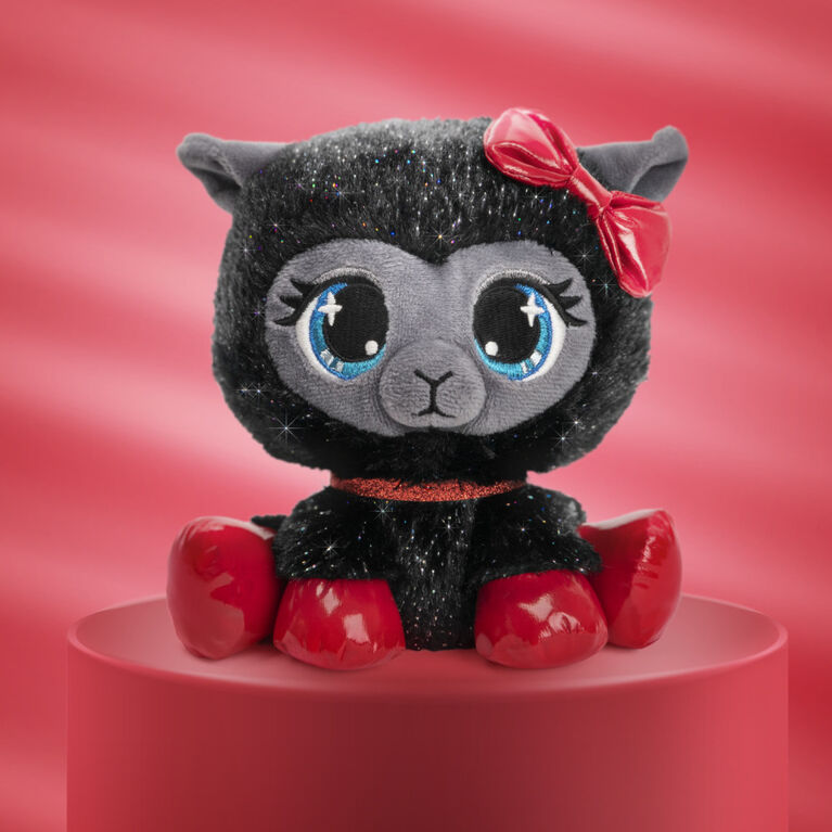 GUND P.Lushes Designer Fashion Pets Special-Edition Ba-Bah Noir Llama Premium Stuffed Animal, Black and Red, 6"