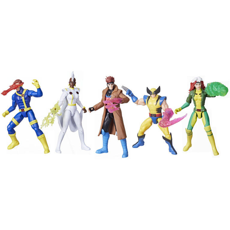 Marvel Studios X-Men '97, pack d'équipe de 5 figurines de 10 cm avec accessoires, jouets de super-héros - Notre exclusivité