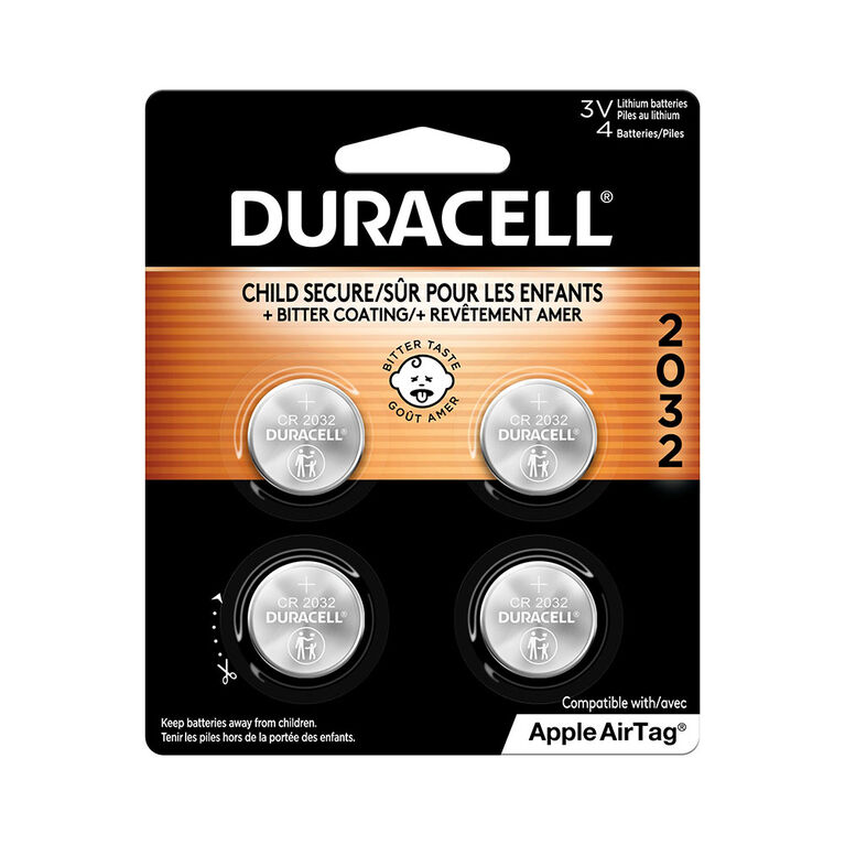 Duracell - Lithium Coin 2032 Batteries - 4 Pack