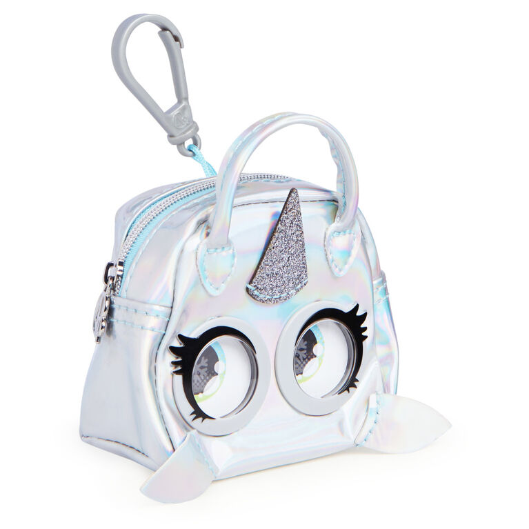 Purse Pets Micros, Narwow Narwhal Stylish Small Purse with Eye Roll Feature