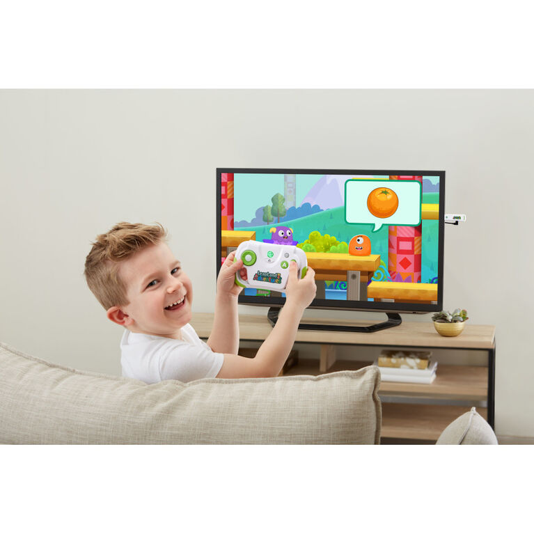 LeapFrog L'aventure LeapLand- Edition française, Jeu vidéo d'apprentissage pour téléviseur, contrôleur sans fil avec clé de jeu HDMI brancher