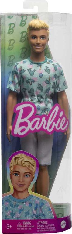 Barbie -Fashionistas -Ken -Poupée 211, t-shirt cactus