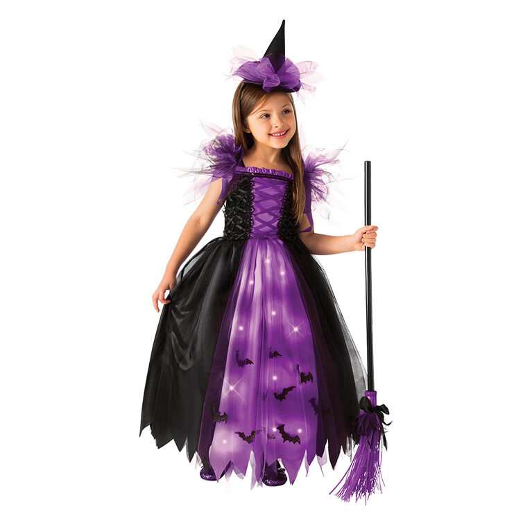 Costume de sorcière violet taille moyen (8-10)