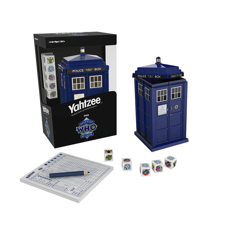 USAopoly YAHTZEE: Doctor Who TARDIS 60th Anniversary - English Edition