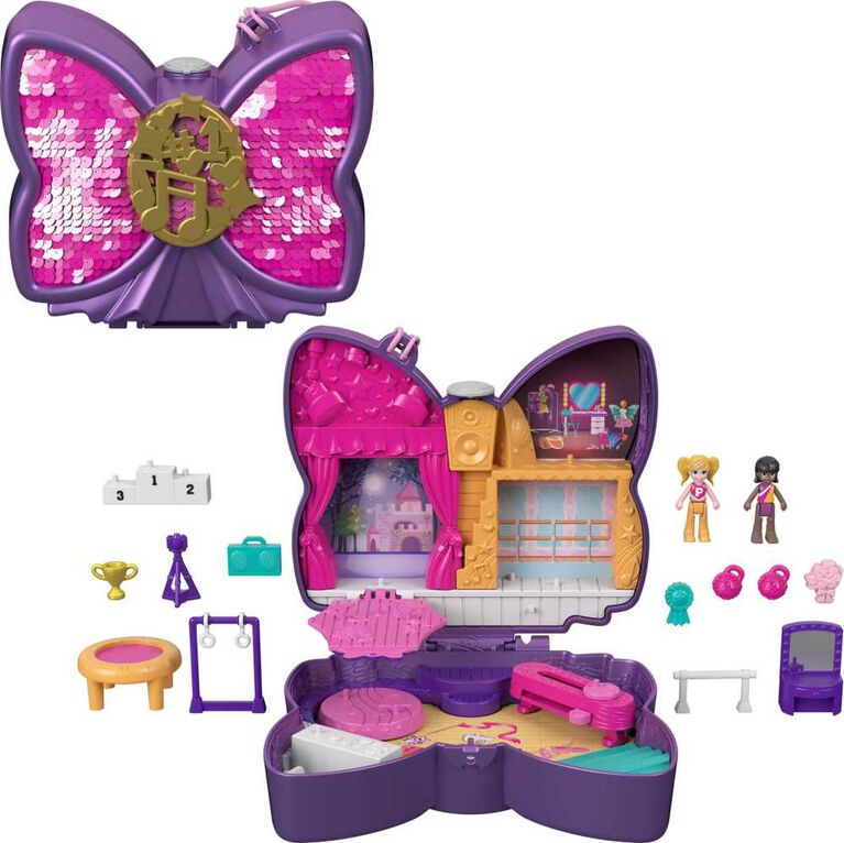 Polly Pocket Sparkle Stage Bow Compact