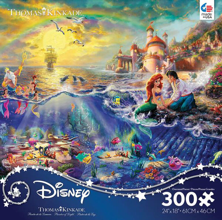 Ceaco: Thomas Kinkade Disney - Little Mermaid - 300 Piece Puzzle