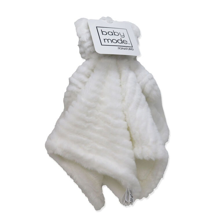 Baby Mode Signature Nunu en peluche Ours blanc Cr&ecirc;te