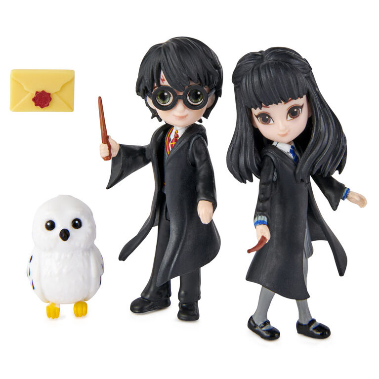 Wizarding World, Magical Minis, Friendship Set Harry et Cho Chang avec figurines de jeu à collectionner et créature