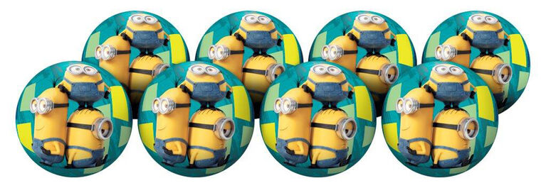 8 Pack Playball with Pump 4 inch Minions